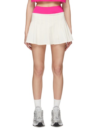 Main View - Click To Enlarge - BEACH RIOT - ‘CAPE’ ELASTICATED WAIST PLEATED TENNIS SKIRT