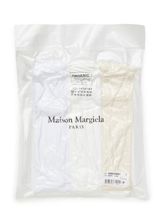 Main View - Click To Enlarge - MAISON MARGIELA - SHORT SLEEVE COTTON T-SHIRT — PACK OF 3
