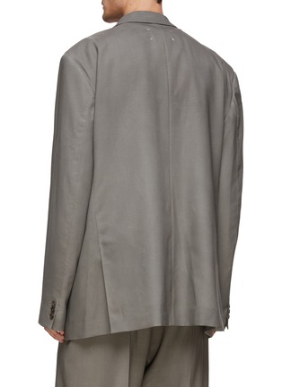 Back View - Click To Enlarge - MAISON MARGIELA - Relaxed Fit Single Breasted Blazer
