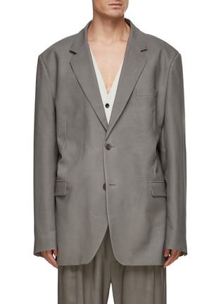Main View - Click To Enlarge - MAISON MARGIELA - Relaxed Fit Single Breasted Blazer