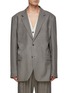 Main View - Click To Enlarge - MAISON MARGIELA - Relaxed Fit Single Breasted Blazer