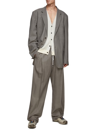 Figure View - Click To Enlarge - MAISON MARGIELA - Relaxed Fit Single Breasted Blazer