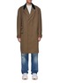 Main View - Click To Enlarge - MAISON MARGIELA - Single Breasted Contrast Collar Wool Overcoat