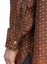  - MAISON MARGIELA - Geometric Print Rolled Cuff Silk Button Up Shirt