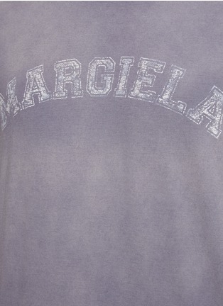  - MAISON MARGIELA - Varsity Logo Print Washed Crewneck T-Shirt