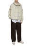 Figure View - Click To Enlarge - MAISON MARGIELA - Drawstring Hood Hem Flap Pocket Coated Cotton Anorak