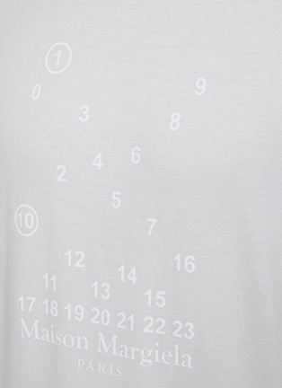  - MAISON MARGIELA - Dispersed Number Logo Print Crewneck Cotton T-Shirt