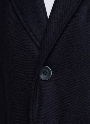  - HERNO - BUTTON ZIP FRONT FLAP POCKET DETACHABLE BIB LAYERED CASHMERE PADDED COAT
