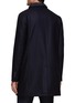 Back View - Click To Enlarge - HERNO - BUTTON ZIP FRONT FLAP POCKET DETACHABLE BIB LAYERED CASHMERE PADDED COAT