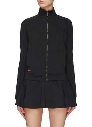 Main View - Click To Enlarge - ALALA - ‘ACE’ CORE HIGH NECK FRONT ZIP JACKET