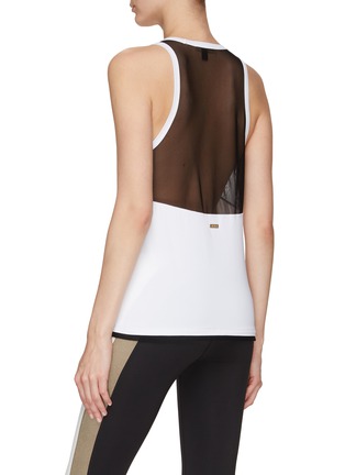 Back View - Click To Enlarge - ALALA - ‘PACE’ CORE SHEER PANEL TANK TOP