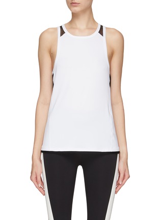 Main View - Click To Enlarge - ALALA - ‘PACE’ CORE SHEER PANEL TANK TOP