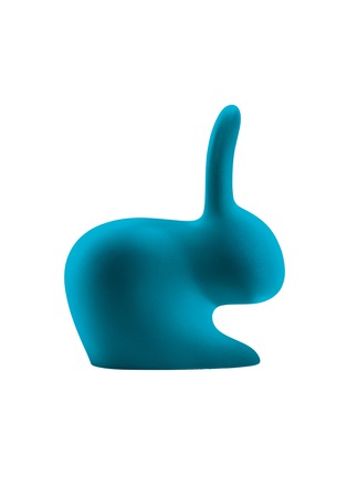 Main View - Click To Enlarge - QEEBOO - VELVET FINISH RABBIT CHAIR BABY — TURQUOISE