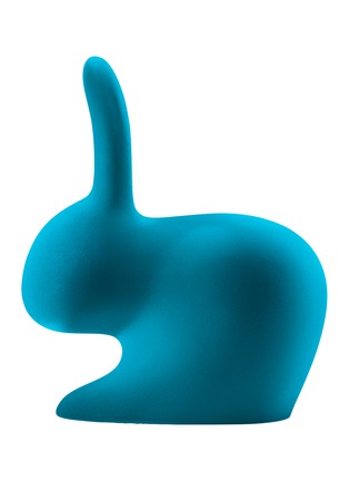 Main View - Click To Enlarge - QEEBOO - VELVET FINISH RABBIT CHAIR — TURQUOISE