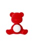Main View - Click To Enlarge - QEEBOO - TEDDY GIRL VELVET FINISH LAMP — RED