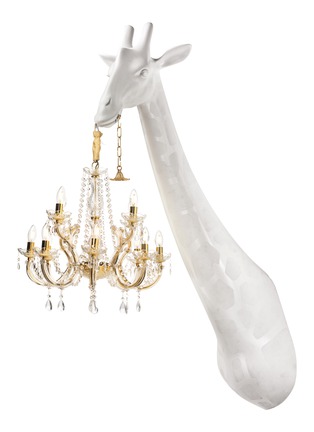 Detail View - Click To Enlarge - QEEBOO - GIRAFFE IN LOVE WALLLAMP — WHITE