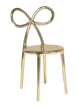 Detail View - Click To Enlarge - QEEBOO - RIBBON CHAIR METAL FINISH — SET OF 2/GOLD