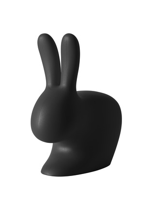 Main View - Click To Enlarge - QEEBOO - RABBIT CHAIR BABY — BLACK