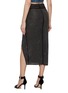 Back View - Click To Enlarge - SELF-PORTRAIT - ALL-OVER HOT FIX RHINESTONE EMBELLISHED WRAP MIDI SKIRT
