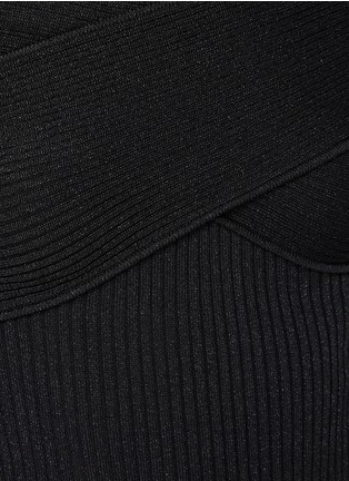  - SELF-PORTRAIT - LONG SLEEVE OFF SHOULDER KNIT TOP