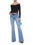 Figure View - Click To Enlarge - SELF-PORTRAIT - LONG SLEEVE OFF SHOULDER KNIT TOP