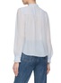 Back View - Click To Enlarge - SELF-PORTRAIT - SELF TIE NECK LACE PANEL LONG SLEEVE CHIFFON BLOUSE