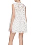 Back View - Click To Enlarge - SELF-PORTRAIT - SLEEVELESS MINI LACE COTTON DRESS