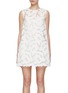 Main View - Click To Enlarge - SELF-PORTRAIT - SLEEVELESS MINI LACE COTTON DRESS