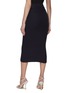 Back View - Click To Enlarge - SELF-PORTRAIT - SEQUIN CRYSTAL EMBELLISHED HIGH WAIST KNIT MIDI SKIRT
