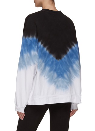 Back View - Click To Enlarge - ELECTRIC & ROSE - ‘Erin’ Chevron Tie Dye Print Cotton Blend Sweatshirt