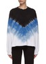 Main View - Click To Enlarge - ELECTRIC & ROSE - ‘Erin’ Chevron Tie Dye Print Cotton Blend Sweatshirt