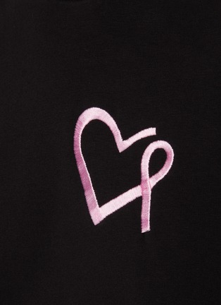  - ELECTRIC & ROSE - ‘Erin’ Heart Embroidery Cotton Blend Sweatshirt