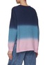 Back View - Click To Enlarge - ELECTRIC & ROSE - ‘Lilith’ Sunset Colourblock Cotton Blend Knit Sweater