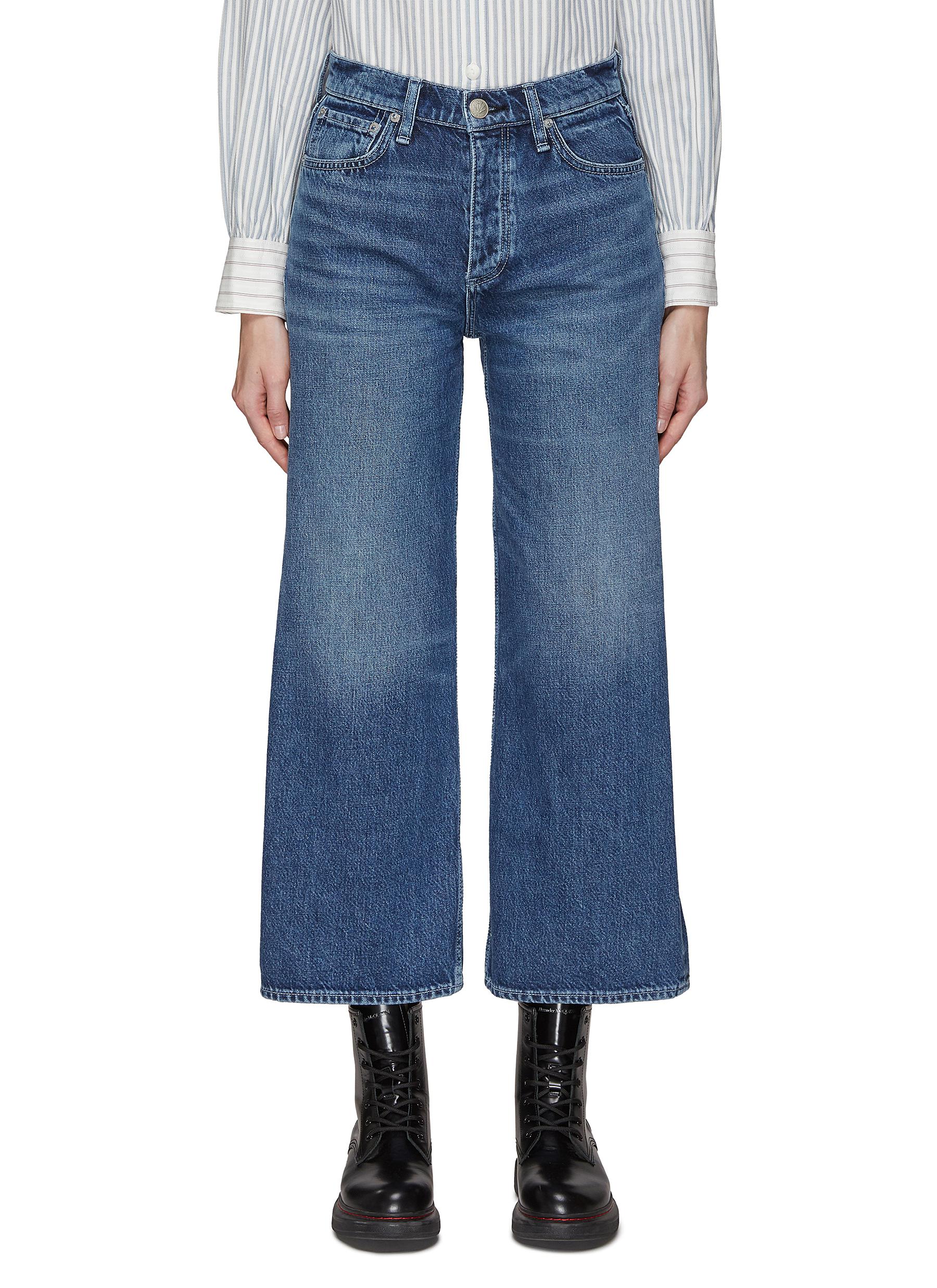 ‘ANDI' CROPPED WIDE LEG JEANS