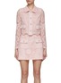 Main View - Click To Enlarge - SELF-PORTRAIT - CRYSTAL EMBELLISHED LONG SLEEVE GUIPURE LACE CROPPED JACKET