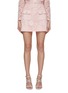 Main View - Click To Enlarge - SELF-PORTRAIT - CRYSTAL EMBELLISHED FLAP POCKET GUIPURE LACE MINI SKIRT