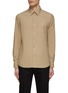 Main View - Click To Enlarge - OFFICINE GÉNÉRALE - ‘Benoit’ Round Collar Cotton Poplin Button Up Shirt