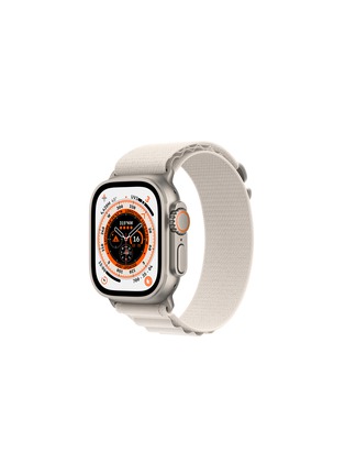 Main View - Click To Enlarge - APPLE - APPLE WATCH ULTRA TITANIUM CASE WITH STARLIGHT ALPINE LOOP — LARGE