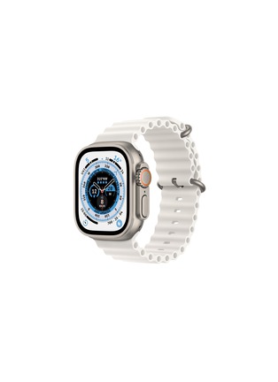 Main View - Click To Enlarge - APPLE - APPLE WATCH ULTRA TITANIUM CASE WITH WHITE OCEAN BAND