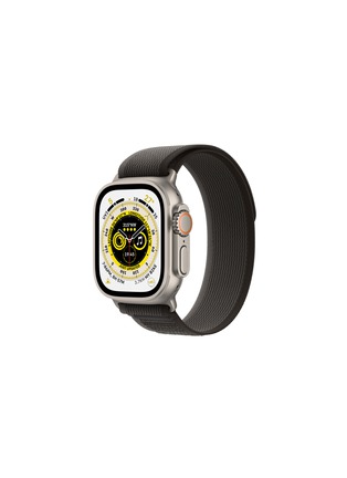Main View - Click To Enlarge - APPLE - APPLE WATCH ULTRA TITANIUM CASE WITH BLACK/GRAY TRAIL LOOP — M/L