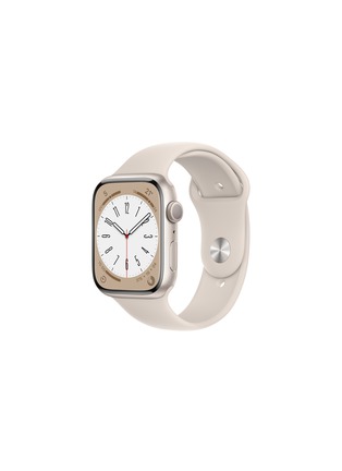 Main View - Click To Enlarge - APPLE - APPLE WATCH SERIES 8 — STARLIGHT ALUMINIUM CASE WITH STARLIGHT REGULAR SPORT BAND