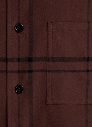  - THEORY - ‘Clyfford Waren’ Chequered Cotton Blend Button Up Shirt