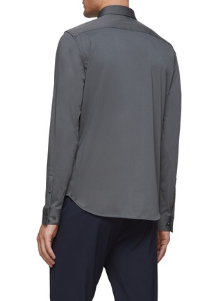 Back View - Click To Enlarge - THEORY - ‘SYLVAIN’ LONG SLEEVE STRUCTURED SHIRT