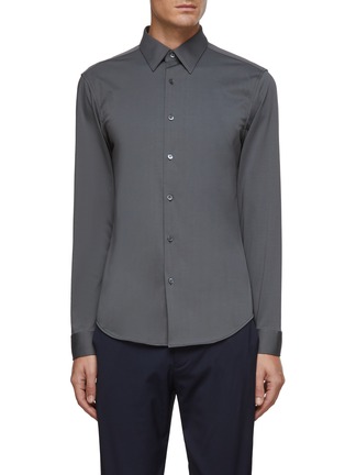 Main View - Click To Enlarge - THEORY - ‘SYLVAIN’ LONG SLEEVE STRUCTURED SHIRT