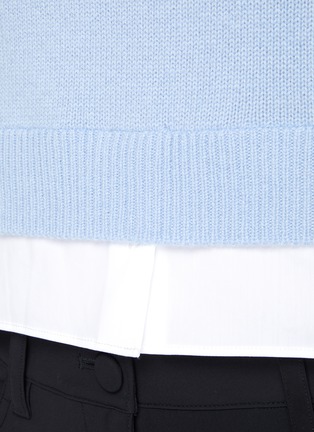  - THEORY - CREWNECK LONG SLEEVE CROPPED KNIT SWEATER