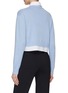 Back View - Click To Enlarge - THEORY - CREWNECK LONG SLEEVE CROPPED KNIT SWEATER