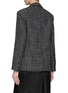 Back View - Click To Enlarge - THEORY - ‘PIAZZA’ DOUBLE BREASTED NOTCH LAPEL TWEED BLAZER