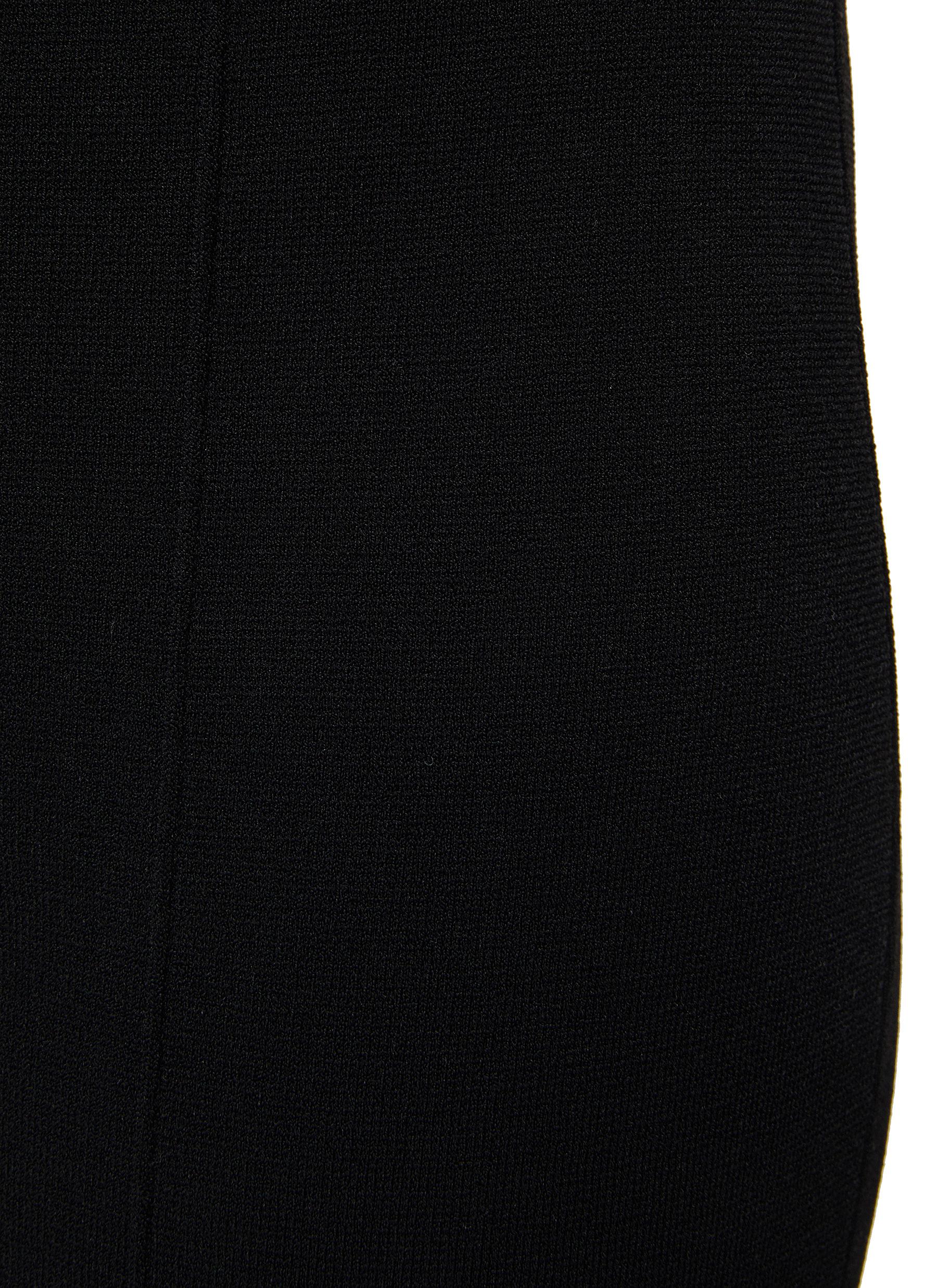 HIGH WAIST COMPANT KNIT BOOTCUT PANTS - Thumbnail 4