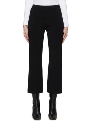 Main View - Click To Enlarge - THEORY - HIGH WAIST COMPANT KNIT BOOTCUT PANTS