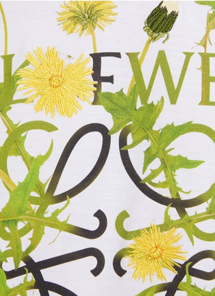  - LOEWE - Anagram Floral Print Crewneck Cotton T-Shirt